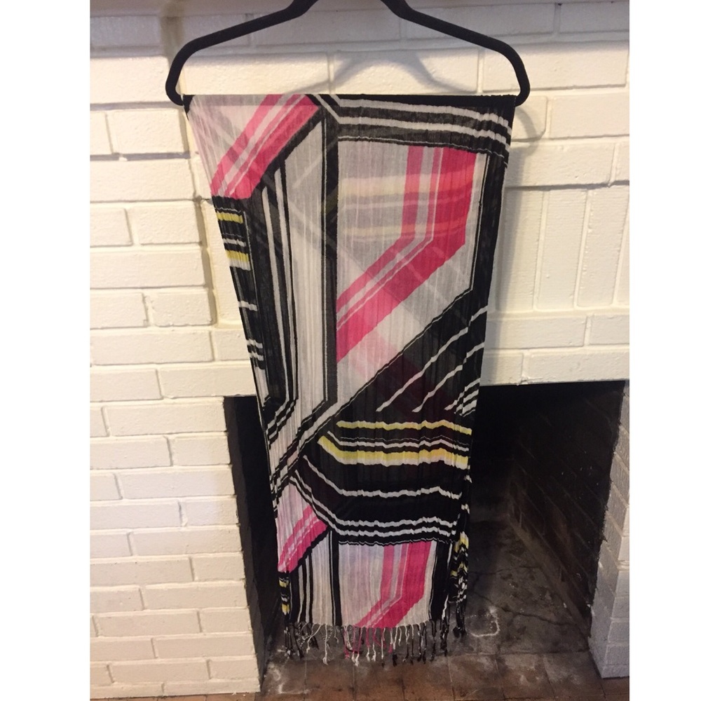 New York & Company Striped Scarf